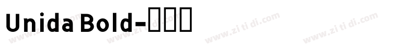 Unida Bold字体转换